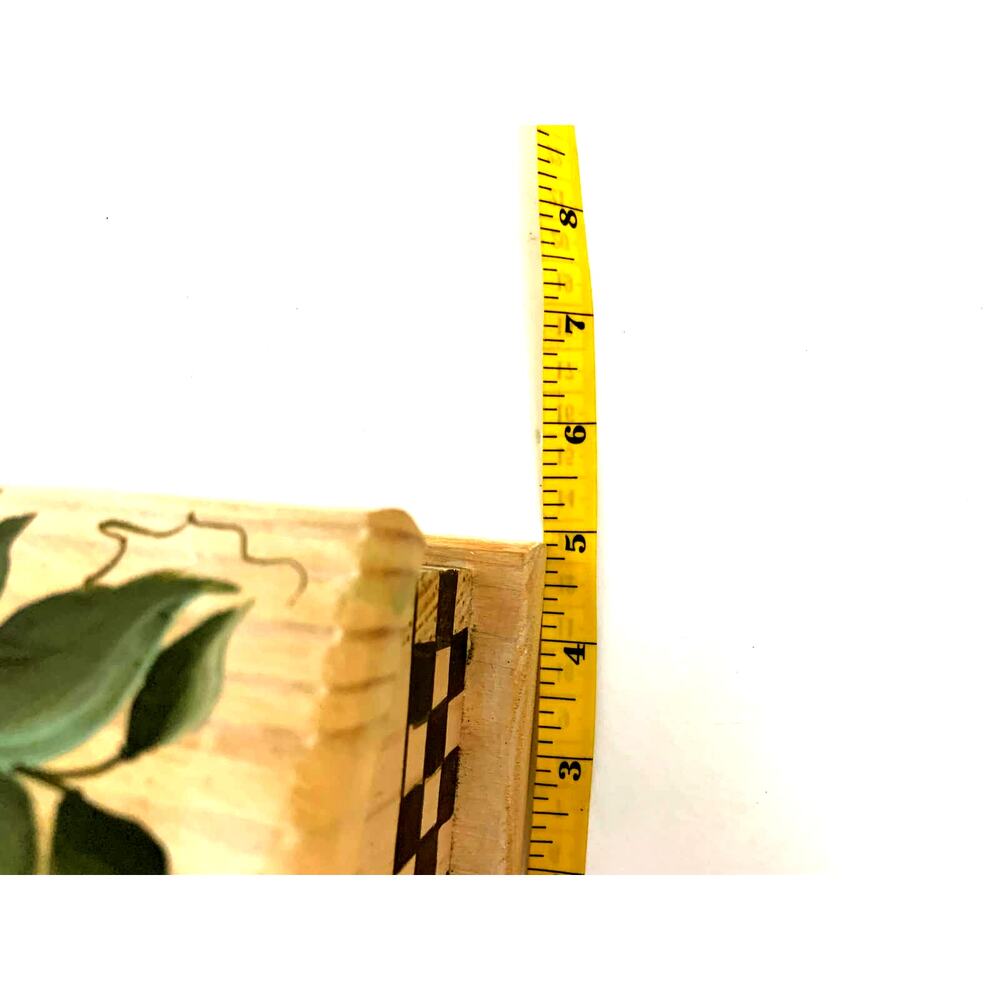 Vintage Hand Painted Vegitables 2 Section Box Signed Jeneane Pike 2000 - Picture 8 of 9